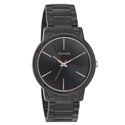 "Sonata Gents Watch 77031KM04 - Click here to View more details about this Product